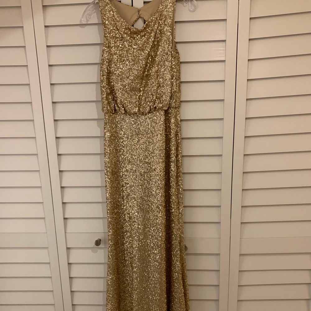 Sorella Vita mondern metallic bridesmaid dress